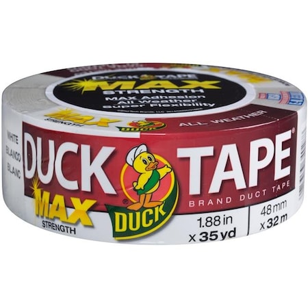 Shurtech Brands MSDT-866 1.88 in. Maximum Strength Duck Tape, White MSDT-866